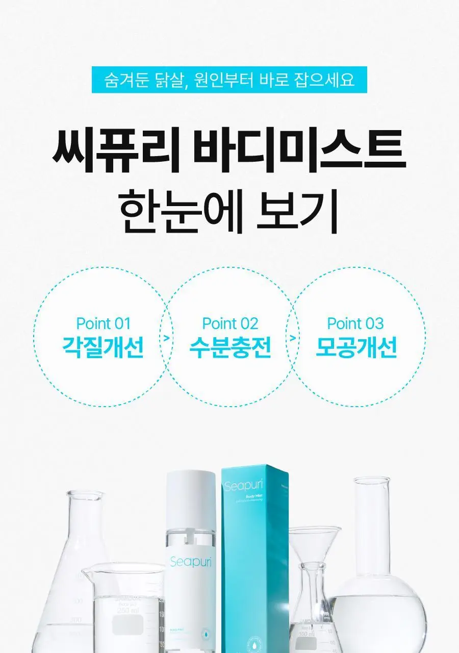 [모공&각질개선] 씨퓨리 바디미스트 200ml NEW 상세페이지 13